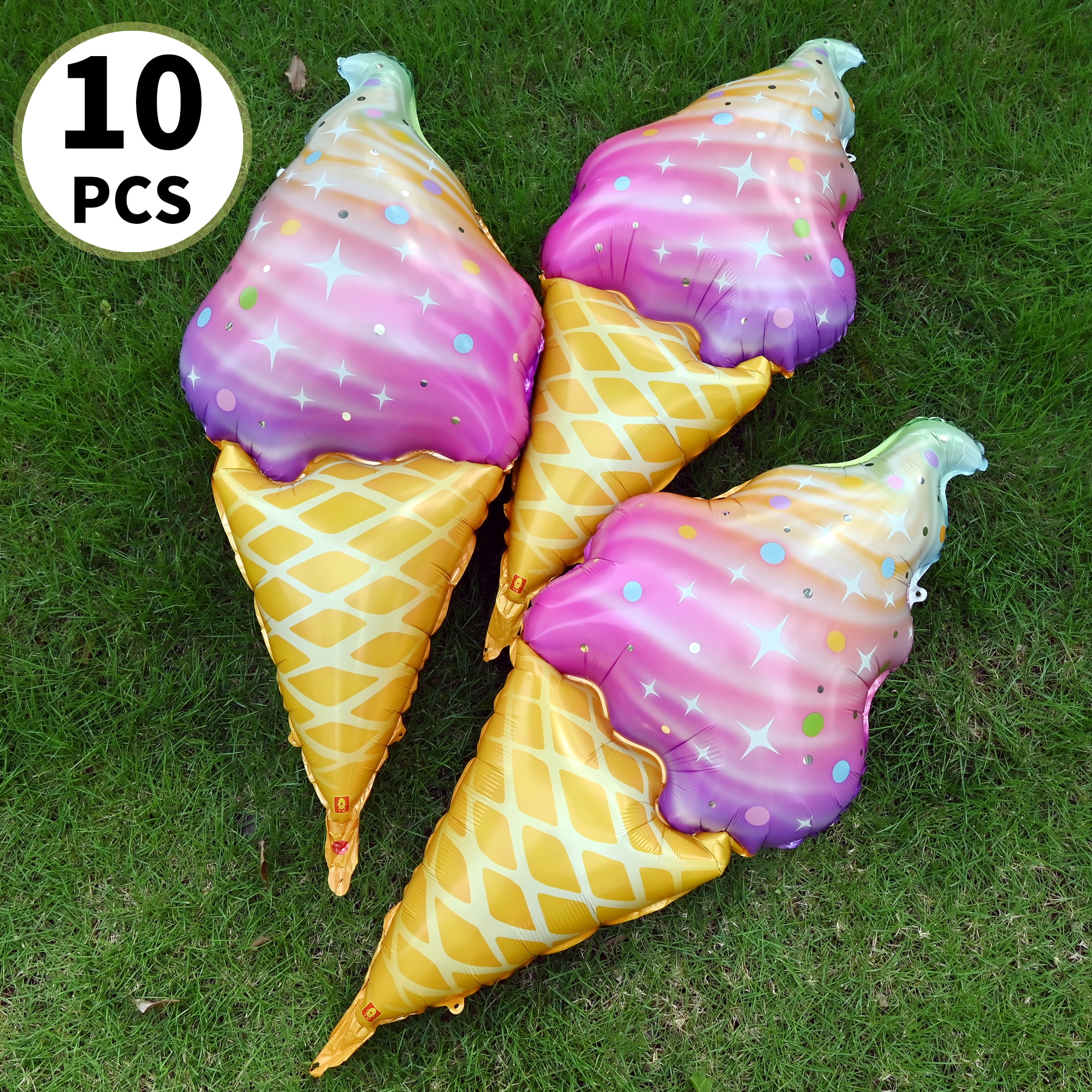 Ice Cream Balloon,10 Pcs 37*17in Ice Cream Party Decorations Popsicle