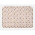 thumbnail image 1 of Ice Cream Bath Mat, Pastel Various Flavours Popsicles Cherry Summer Hearts Flower, Plush Bathroom Decor Mat with Non Slip Backing, 29.5" X 17.5", Pink Peach Mustard, by Ambesonne, 1 of 2