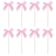 thumbnail image 1 of Ice Cream Birthday Party Decorations, Bowknot Satin Ribbon Cupcake Toppers & Cake Picks for Party, Fall Wedding Guest Dress, 1 of 8