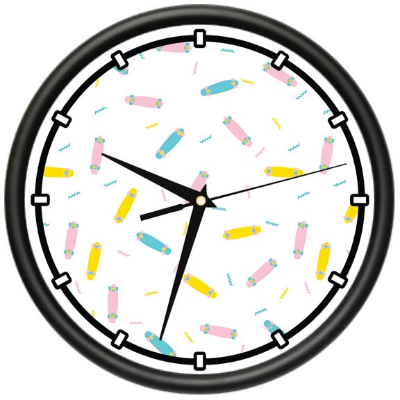 Ice Cream Boards Design Wall Clock | Precision Quartz Movement | Décor For School Class Office Bedroom Decoration