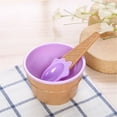 thumbnail image 1 of Ice Cream Bowl Spoon Set | Reusable Plastic Dessert Cups with Matching Spoons, Vibrant Colors, Stackable Design, 3.85" Wide, Ideal for Parties & Everyday Use, 1 of 4