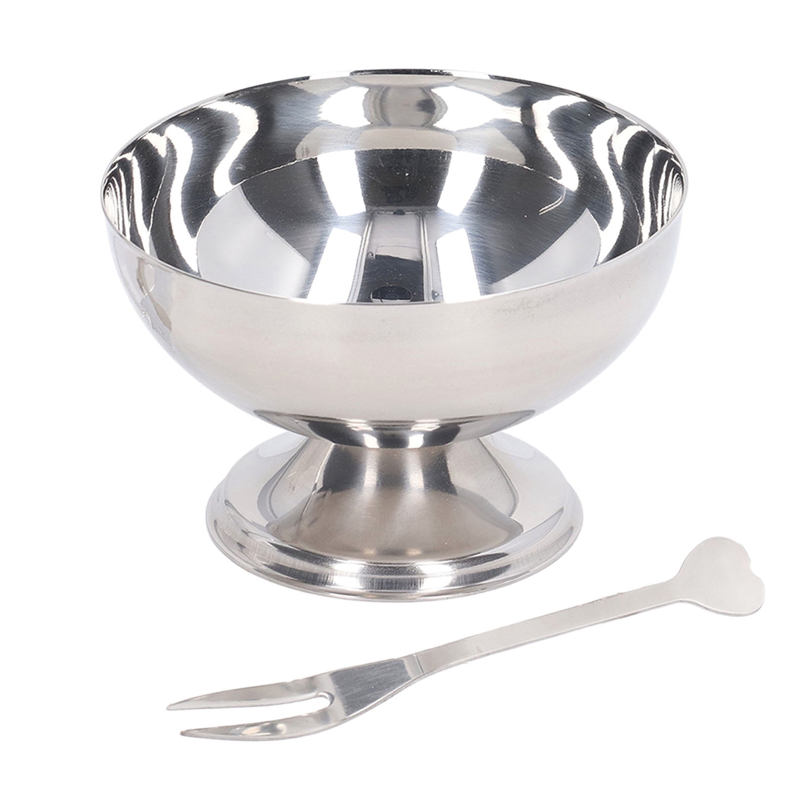 Ice Cream Bowl Stainless Steel Dessert Pudding Bowls Sundae Salad