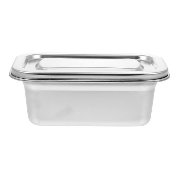 Ice Cream Boxes with Lid Freezer Container Making Storage Self Made Stainless Steel