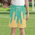 thumbnail image 1 of Ice Cream Boy Baseball Shorts Waffle Or Cone Quick Dry Shorts Kids Ice Cream Drip Track Short Pants A 120, 1 of 4