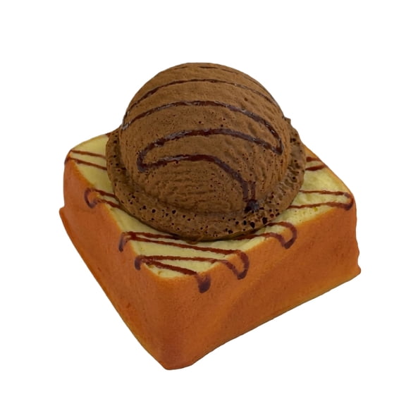 Ice Cream Bread Squishy, Slow Rising Sensory Stress Relief Squeeze, Portable Soothing Desk Relaxation Gift, Soft Food Fidget
