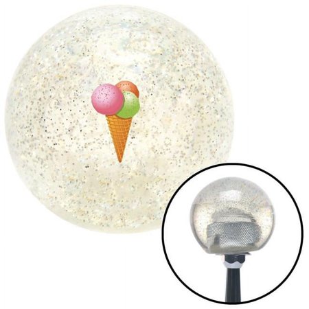 Ice Cream Clear Metal Flake Shift Knob with M16 x 1.5 Insert Shifter Auto Manual
