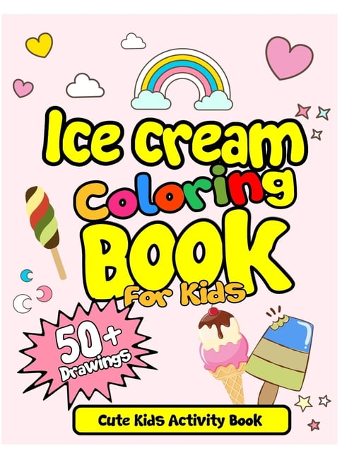 Easy How to Draw Ice Cream Tutorial & Ice Cream Coloring Page