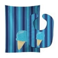 thumbnail image 1 of Ice Cream Cone Blue Baby Bib & Burp Cloth, 1 of 1