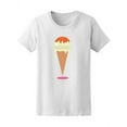 thumbnail image 1 of Ice Cream Cone Dripping Graphic T-Shirt - Image by Shutterstock, Female Large, 1 of 2