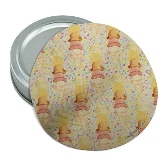 Ice Cream Cone Scoops Round Rubber Non-Slip Jar Gripper Lid Opener