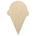 thumbnail image 1 of Ice Cream Cone Solid Wood Shape Unfinished Piece Cutout Craft DIY Projects - 4.70 Inch Size - 1/8 Inch Thick, 1 of 7