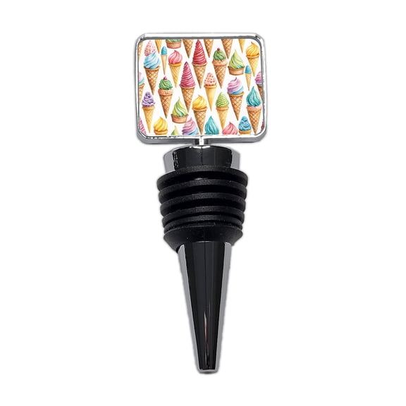 Ice Cream Cones Colorful Wine Bottle Stopper Cap Plug