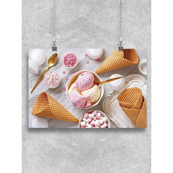 Ice Cream Cones Poster -Image by Shutterstock