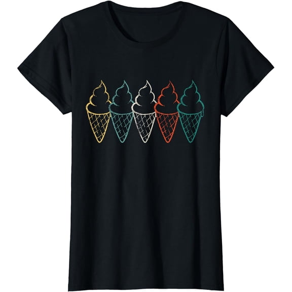 Ice Cream Cones Retro Gift T-Shirt