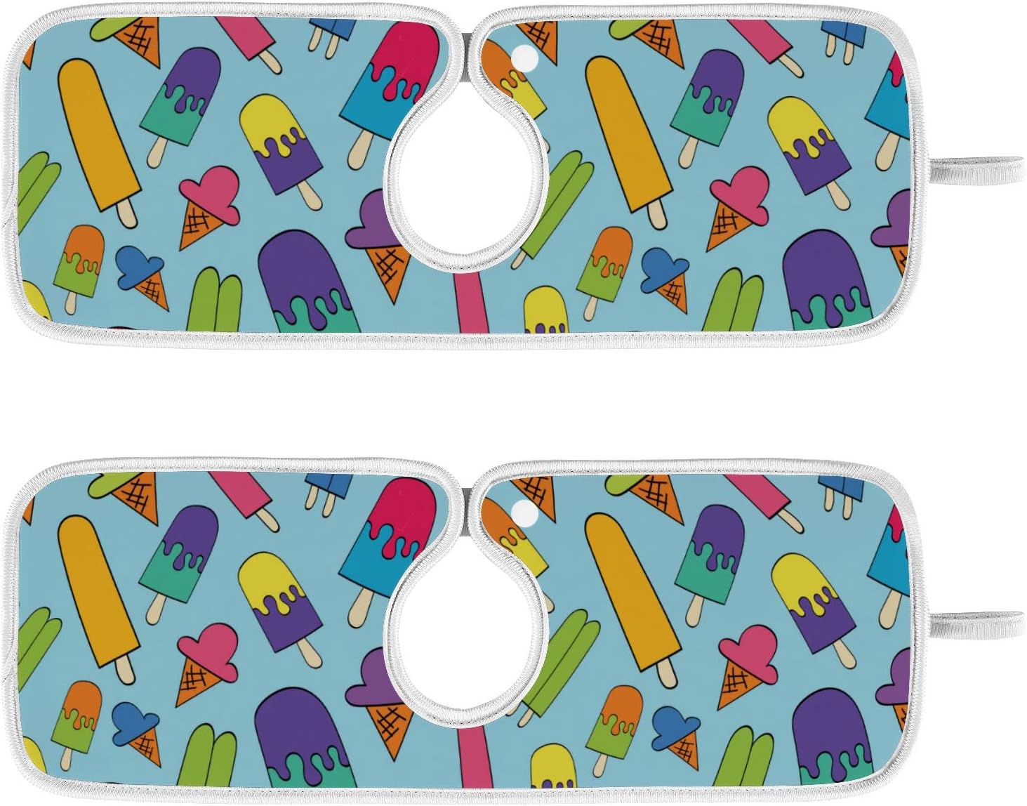 Ice Cream Cones Sink Splash Guard for Faucet 2 Packs Faucet Absorbent