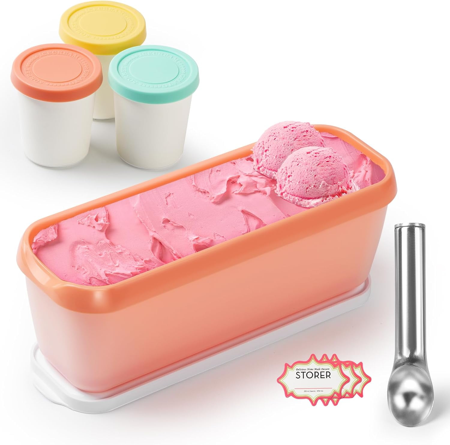 Ice Cream ContainersReusable Ice Cream Containers for Homemade Ice