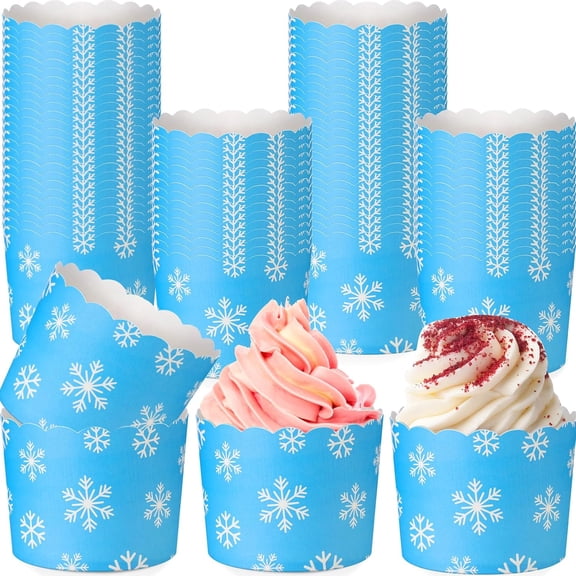 Ice Cream Cup Disposable Cupcake Liners Wrappers Decorative Dessert Bowls for Food Baby Shower Wedding Birthday Party Supply。Different themes to choose from