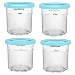 OKEPOO 2 PCS Ice Cream Pints Containers and Lids for Ninja Creami, Ice Cream  Storage Containers Compatible with NC301 NC300 NC299 Series Creami Ice Cream  Makers 