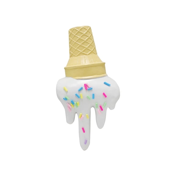 Ice Cream Decorations Ice Cream Decor Melted Fake Ice Cream Sculpture Kitchen Shelf Decor Cute Kitchen Decor for Summer Party Birthday Dessert Display 1 Piece