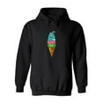 thumbnail image 1 of Ice Cream Design Hoodie Men -Image by Shutterstock, Male 3X-Large, 1 of 4
