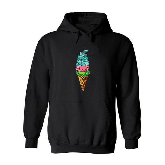 Ice Cream Design Hoodie Men -Image by Shutterstock, Male XX-Large