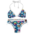 thumbnail image 1 of Ice Cream Detachable Sponge Adjustable Strap Bikini Set, Two-Pack Swim Suits for Versatile Swim Wear Looks, 1 of 6