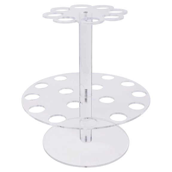 Ice Cream Display Stand with Holes 2 Tier Sushi Roll Holder Support Holders