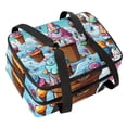 thumbnail image 1 of Ice Cream Double Layered Insulated Lunch Bag with Two Compartments for Cold and Hot Food Storage - Large Capacity Refrigerated Meal Bag for Hand Carry - 7.1x11.4x16.1 inches, 1 of 6