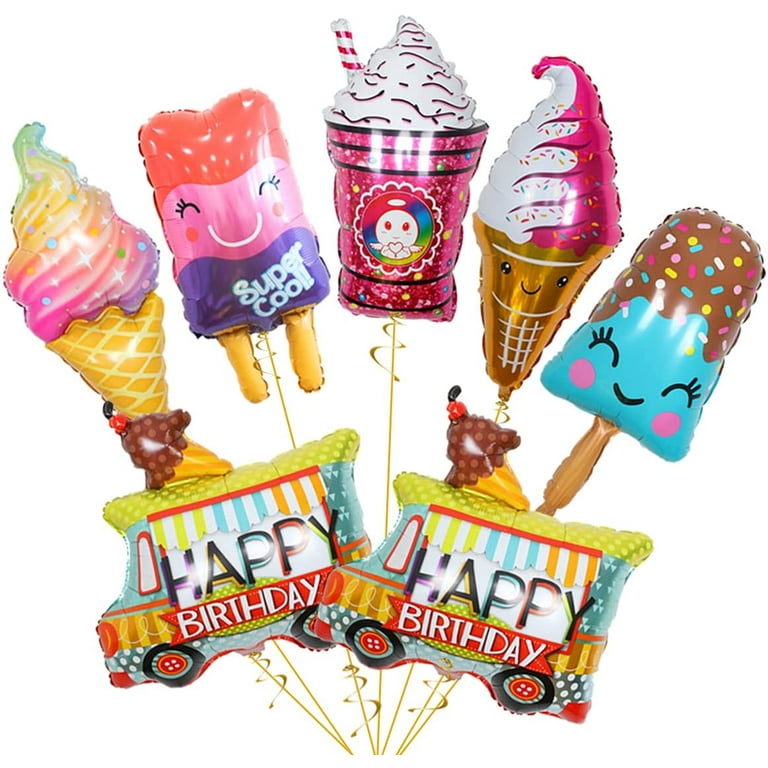 BANBALLON 12 Pack Ice Cream Party Favors,Ice Cream Keychains for Kids  Birthday Party Baby Shower Party Donut Ice Cream Theme Party Supplies for  Girls