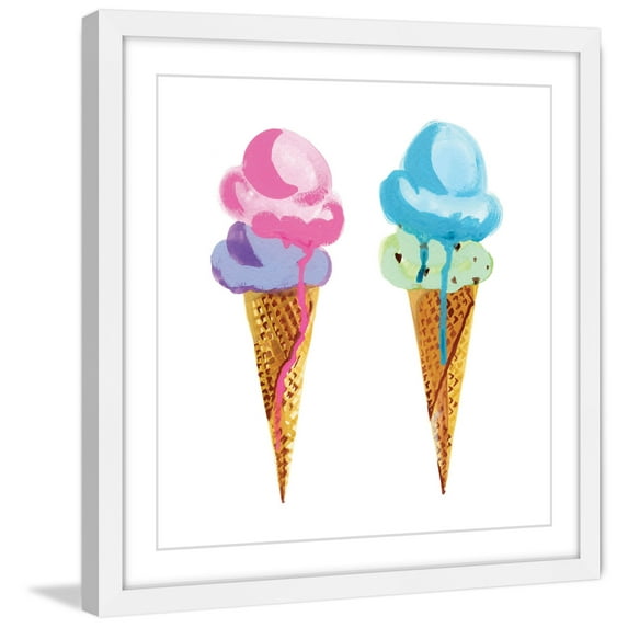 "Ice Cream" Framed Painting Print