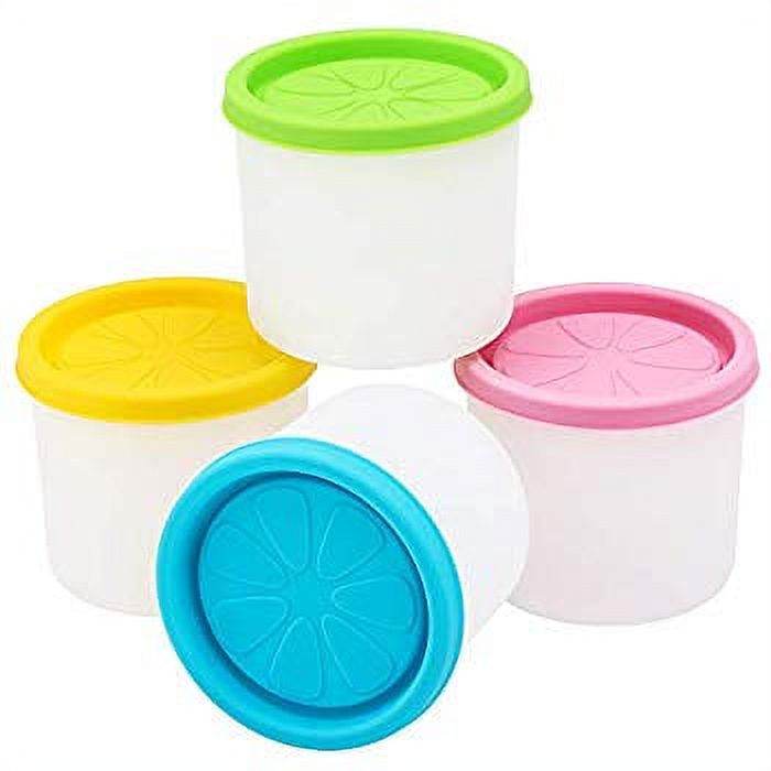 Ice Cream Freezer Container, 4pcs Ice Cream Storage Containers with