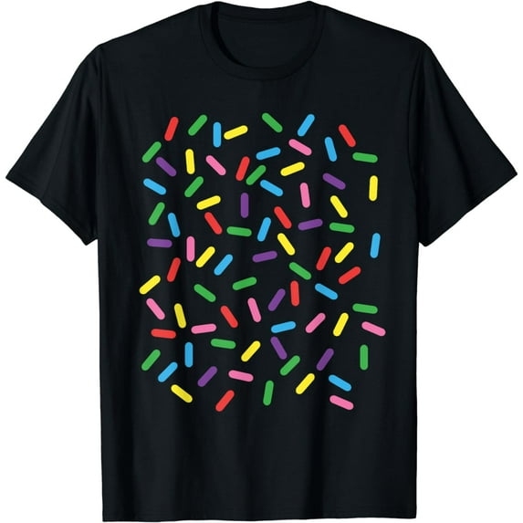 Ice Cream Halloween DIY Costume Rainbow Sprinkles Donut T-Shirt