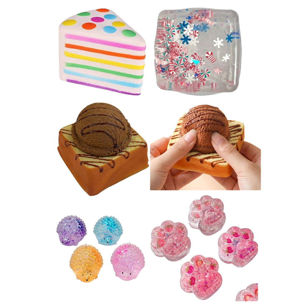 Ice Cream Honey Toast Squishy, Scented Realistic Slow Rise Food