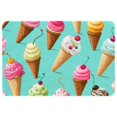 thumbnail image 1 of Ice Cream Kitchen Mat Outdoor Carpet Indoor Mat - Polyester Non-Slip Machine Washable, 1 of 6