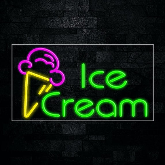 Ice Cream-LED Neon Sign 33"L x 18"H #30410