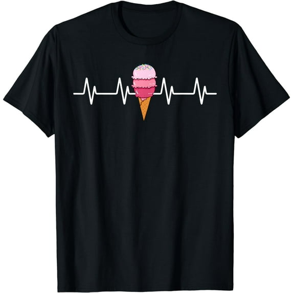 Ice Cream Lover Frozen Dessert Sweet Sorbet Cone Gelato T-Shirt