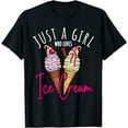 thumbnail image 1 of Ice Cream Lover, Girls Summer, Girls Funny Ice Cream T-Shirt, 1 of 4