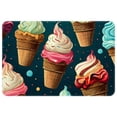 thumbnail image 1 of Ice Cream Machine Washable Non-Slip Polyester Indoor Floor Rug and Chair Mats, 1 of 6