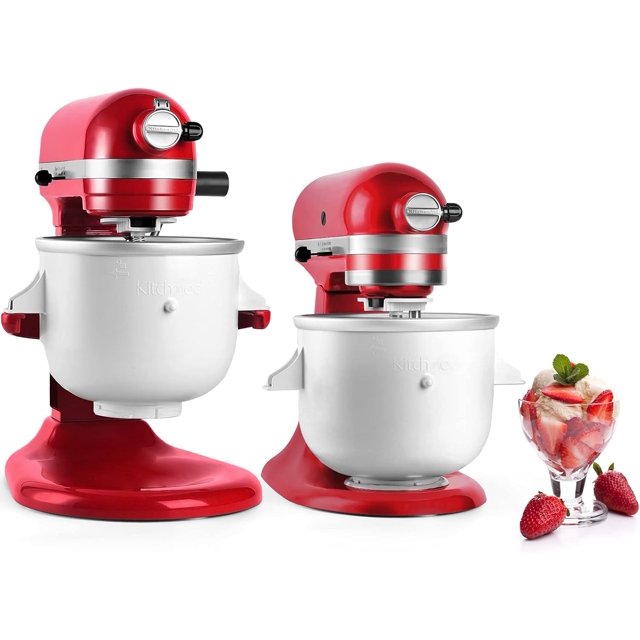 Ice Cream Maker Attachment for Kitchenaid Stand Mixer,2Quart Frozen