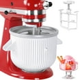 Ice Cream Maker Attachment for Kitchenaid Stand Mixer Compatible with
