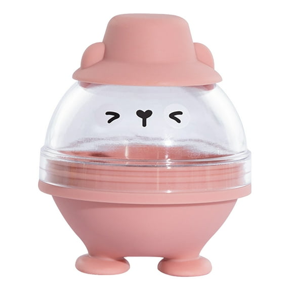 Ice Cream Maker Dessert Bowl DIY Ice Cream Bowl Kitchen Tool Ice Bowl Containers-Freezing Container Large-Capacity Round Empty Moulds Homemade Ice Bowl Ice Trays for Freezer Pink