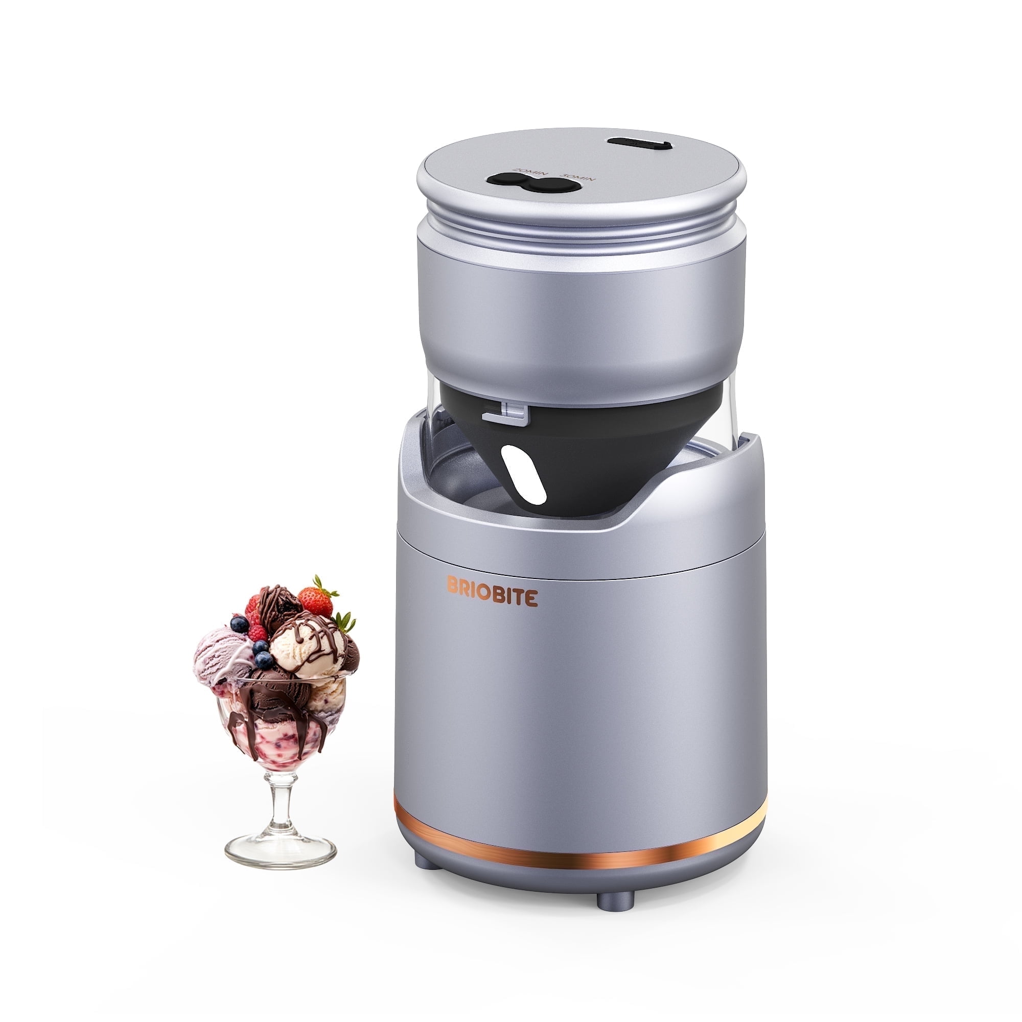 Miniature Maker Machine BRIOBITE Ice Cream Maker Machine – Premium Electric Mini Maker Machine ...