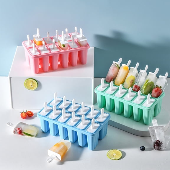 Ice Cream Maker Mold Tray Ice Box Lattice Easy Release Mini Popsicle Molding Tool Household Freezer Dessert DIY Cool Summer Treats