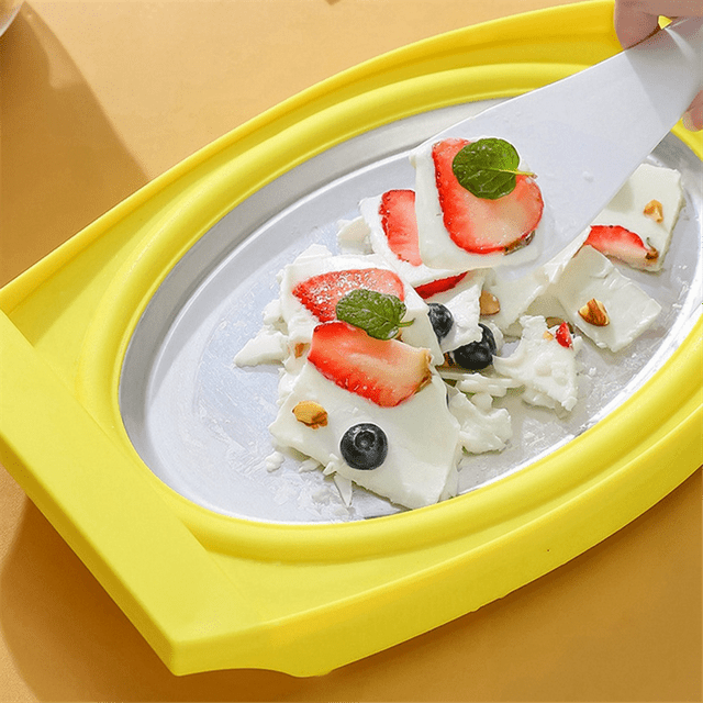 Ice Cream Maker Pan Multifunctional Cold Sweet Food Plate Rolled Ice