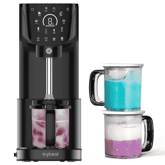 Ice Cream Maker, 11-in-1 Ice Cream Maker with 3 x 19 oz Pints, Frozen Treat Maker for Gelato, Sorbet, Milkshakes Mix-ins
