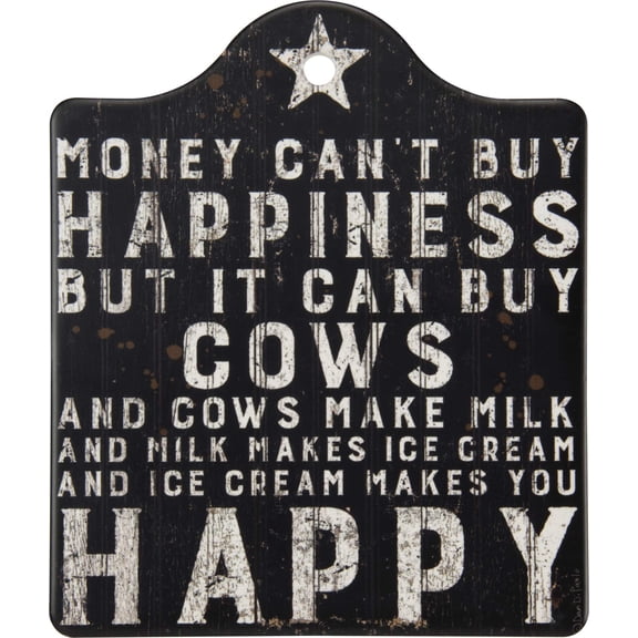 Ice Cream Makes Me Happy TRIVET 6.5" x 7.38".. inches