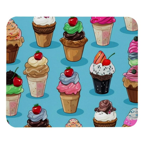 Ice Cream Mouse Pad, Personality Design Rubber Base for Office Decor ...