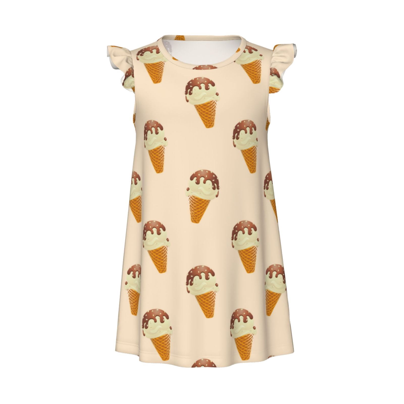 Ice Cream No.9010 Girls Nightgowns, Short Sleeves Dress Girls Sleepwear ...