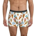 Ice Cream No.J907 Mens Underwear Boxer Briefs, Comfort Breathable