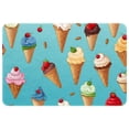 thumbnail image 1 of Ice Cream Non-Slip Polyester Indoor Floor Carpet Rug - Machine Washable Door Rugs, 1 of 6